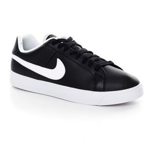 Nike Womens Court Tour Leather Black/White Shoe